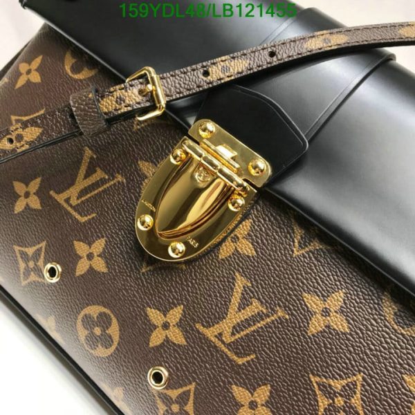 Louis Vuitton 1:1 Mirror Replica One Handle Flap Bag Monogram Canvas and Leather MM LB12145576543