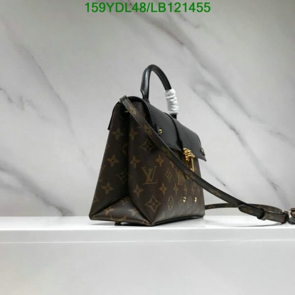 Louis Vuitton 1:1 Mirror Replica One Handle Flap Bag Monogram Canvas and Leather MM LB12145576543