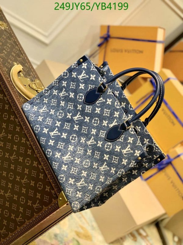 Louis Vuitton 1:1 Mirror Replica Onthego MM Navy Blue YB41998312567