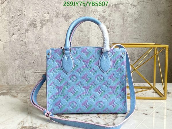 Louis Vuitton 1:1 Mirror Replica Onthego Stardust Lilas On The Go Leather Satchel YB56071031245