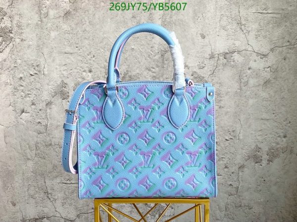 Louis Vuitton 1:1 Mirror Replica Onthego Stardust Lilas On The Go Leather Satchel YB56071031245