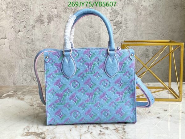 Louis Vuitton 1:1 Mirror Replica Onthego Stardust Lilas On The Go Leather Satchel YB56071031245