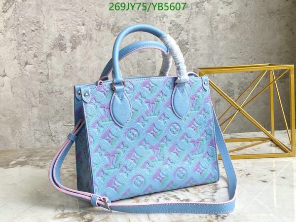 Louis Vuitton 1:1 Mirror Replica Onthego Stardust Lilas On The Go Leather Satchel YB56071031245