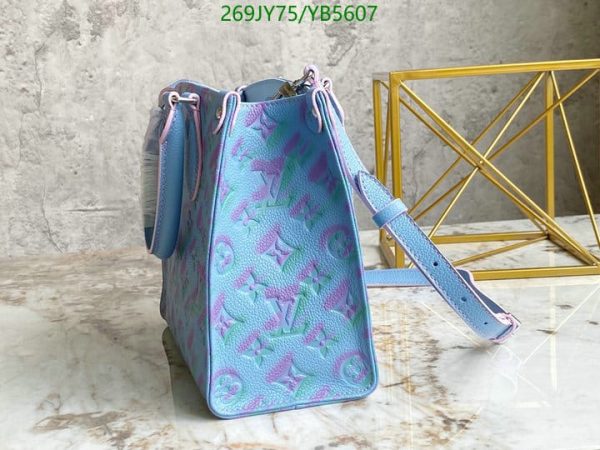 Louis Vuitton 1:1 Mirror Replica Onthego Stardust Lilas On The Go Leather Satchel YB56071031245