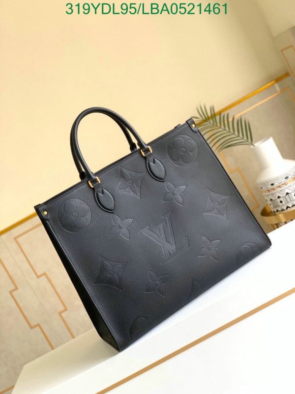 Louis Vuitton 1:1 Mirror Replica Onthego medium tote bag cream Gray Logo LBA0521461312