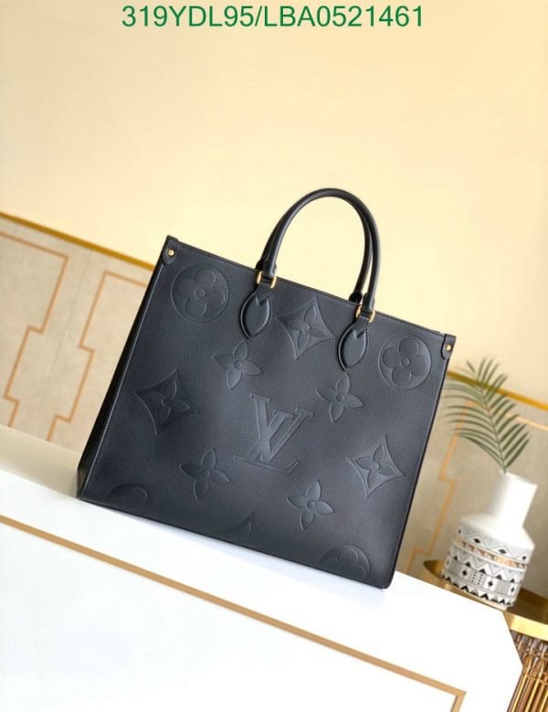 Louis Vuitton 1:1 Mirror Replica Onthego medium tote bag cream Gray Logo LBA0521461312