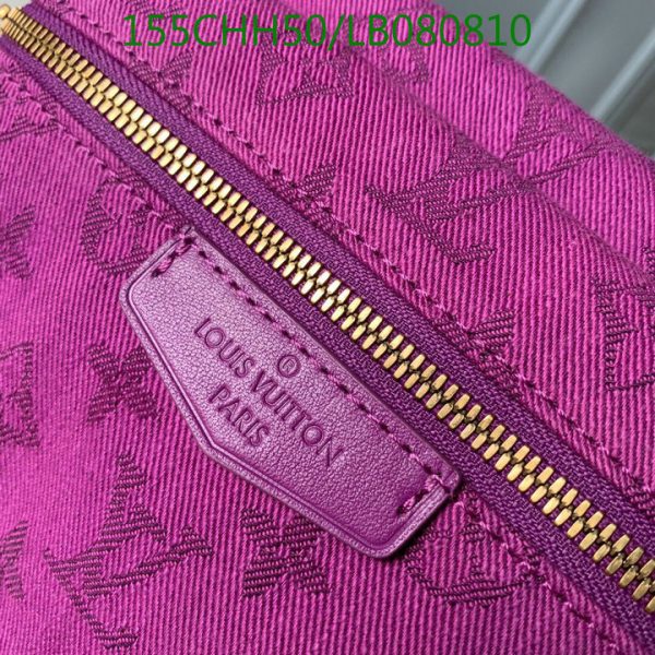 Louis Vuitton 1:1 Mirror Replica Outdoor Bumbag in Purple Monogram Denim LB08081076543