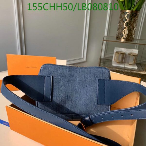 Louis Vuitton 1:1 Mirror Replica Outdoor Bumbag in Purple Monogram Denim LB08081076543