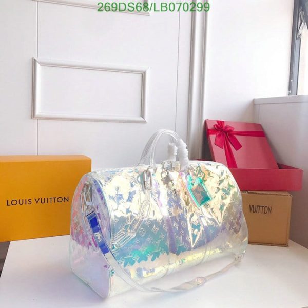 Louis Vuitton 1:1 Mirror Replica PRISM KEEPALL BANDOULIERE LB07029921324