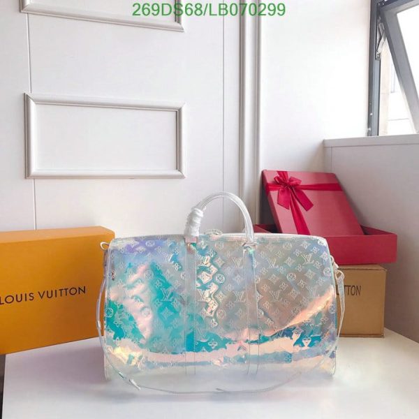 Louis Vuitton 1:1 Mirror Replica PRISM KEEPALL BANDOULIERE LB07029921324