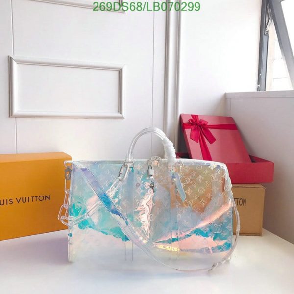 Louis Vuitton 1:1 Mirror Replica PRISM KEEPALL BANDOULIERE LB07029921324