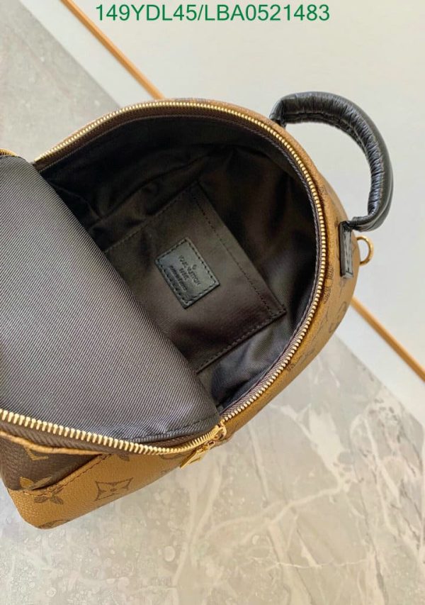 Louis Vuitton 1:1 Mirror Replica Palm Springs Backpack Reverse Monogram Canvas Mini LBA0521483188