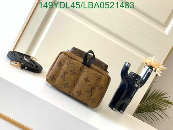 Louis Vuitton 1:1 Mirror Replica Palm Springs Backpack Reverse Monogram Canvas Mini LBA0521483188