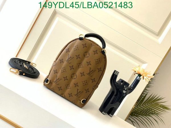 Louis Vuitton 1:1 Mirror Replica Palm Springs Backpack Reverse Monogram Canvas Mini LBA0521483188