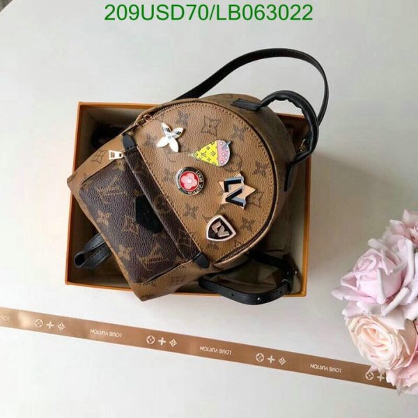 Louis Vuitton 1:1 Mirror Replica Palm Springs Mini Backpack LB06302212458