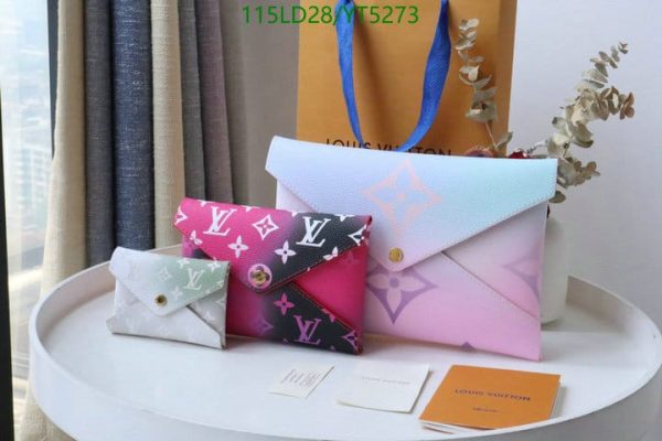 Louis Vuitton 1:1 Mirror Replica Pastel Sunset Kirigami Pochette Trio Pouch YT52738521367