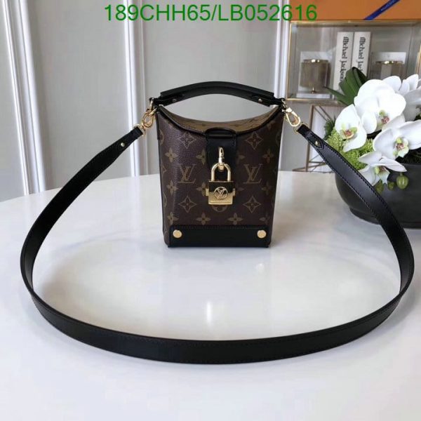 Louis Vuitton 1:1 Mirror Replica Petite Malle Souple Handbag Monogram Canvas LB05261694123