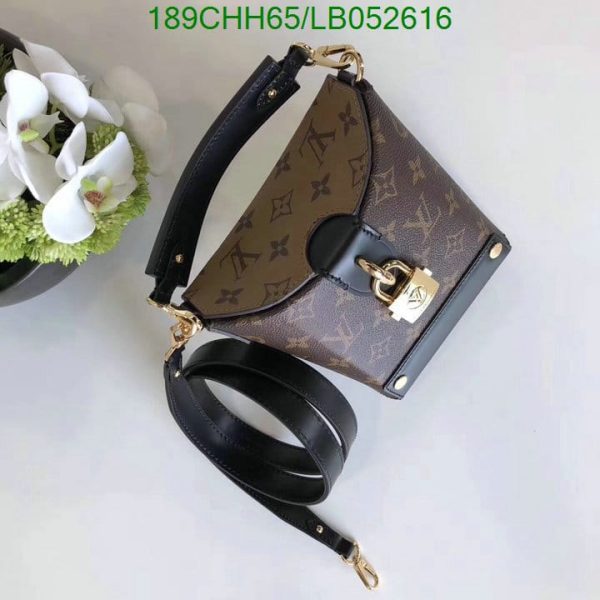 Louis Vuitton 1:1 Mirror Replica Petite Malle Souple Handbag Monogram Canvas LB05261694123