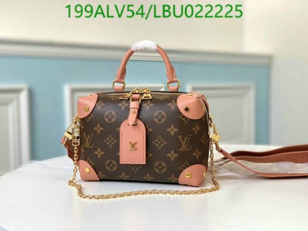 Louis Vuitton 1:1 Mirror Replica Petite Malle Souple Monogram Rose Peche FULLSET LBU0222251932