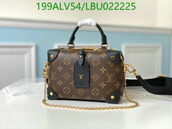 Louis Vuitton 1:1 Mirror Replica Petite Malle Souple Monogram Rose Peche FULLSET LBU0222251932