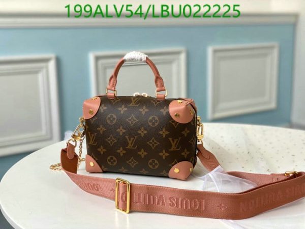 Louis Vuitton 1:1 Mirror Replica Petite Malle Souple Monogram Rose Peche FULLSET LBU0222251932