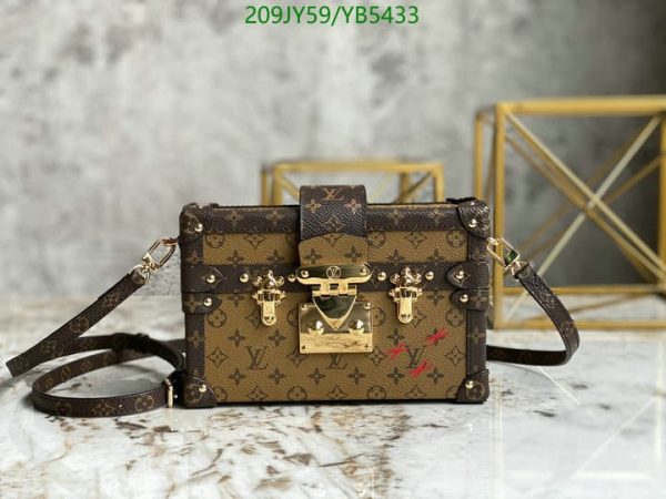 Louis Vuitton 1:1 Mirror Replica Petite Malle trunk crossbody shoulder bag YB54333659751