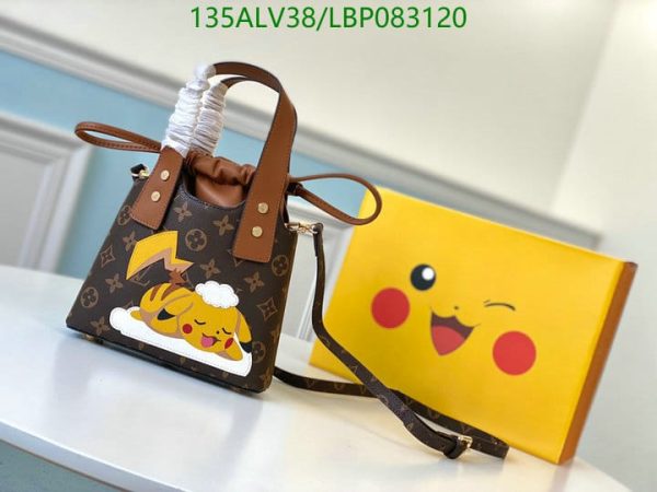 Louis Vuitton 1:1 Mirror Replica Pikachu beam mouth Presbyopic mini bag LBP0831207642