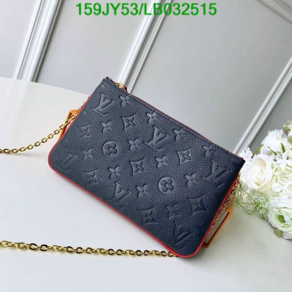 Louis Vuitton 1:1 Mirror Replica Pochette Double Zip Chain Shoulder crossbody Bag LB03251536524