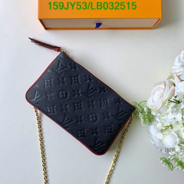 Louis Vuitton 1:1 Mirror Replica Pochette Double Zip Chain Shoulder crossbody Bag LB03251536524