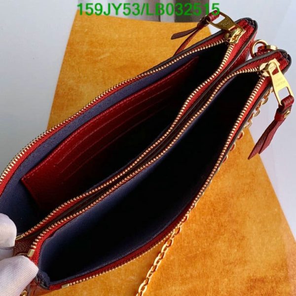 Louis Vuitton 1:1 Mirror Replica Pochette Double Zip Chain Shoulder crossbody Bag LB03251536524