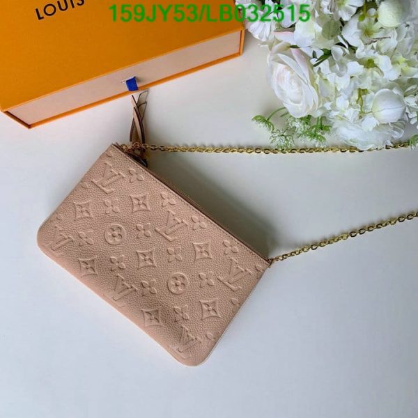 Louis Vuitton 1:1 Mirror Replica Pochette Double Zip Chain Shoulder crossbody Bag LB03251536524