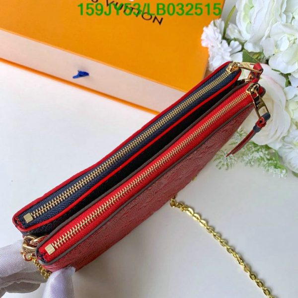 Louis Vuitton 1:1 Mirror Replica Pochette Double Zip Chain Shoulder crossbody Bag LB03251536524