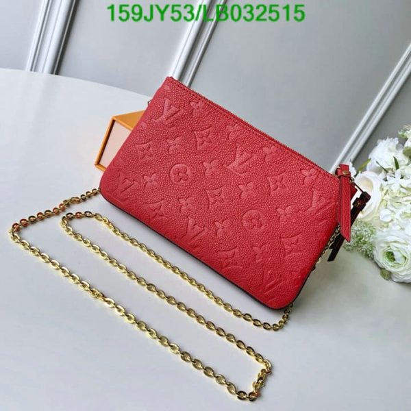 Louis Vuitton 1:1 Mirror Replica Pochette Double Zip Chain Shoulder crossbody Bag LB03251536524