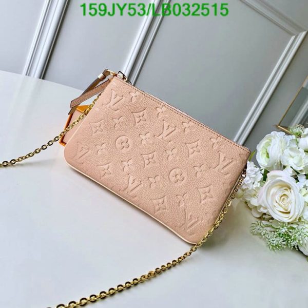 Louis Vuitton 1:1 Mirror Replica Pochette Double Zip Chain Shoulder crossbody Bag LB03251536524