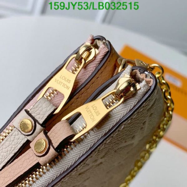 Louis Vuitton 1:1 Mirror Replica Pochette Double Zip Chain Shoulder crossbody Bag LB03251536524