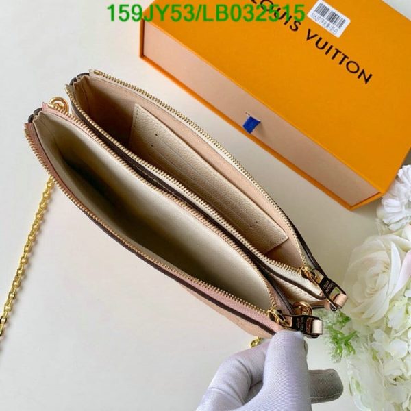 Louis Vuitton 1:1 Mirror Replica Pochette Double Zip Chain Shoulder crossbody Bag LB03251536524