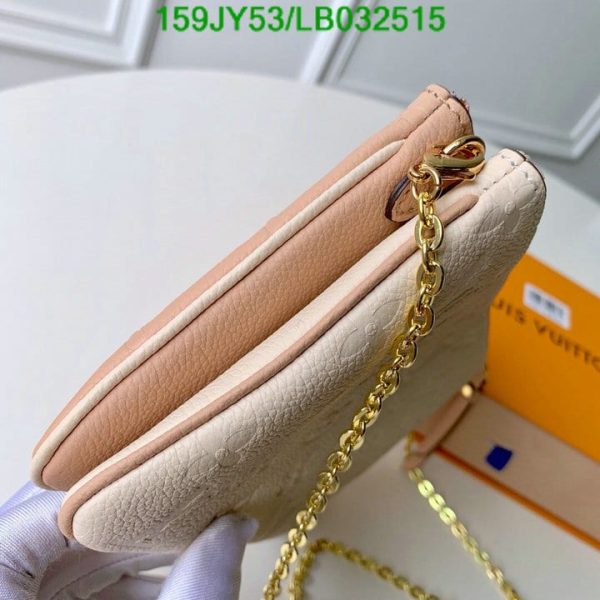 Louis Vuitton 1:1 Mirror Replica Pochette Double Zip Chain Shoulder crossbody Bag LB03251536524