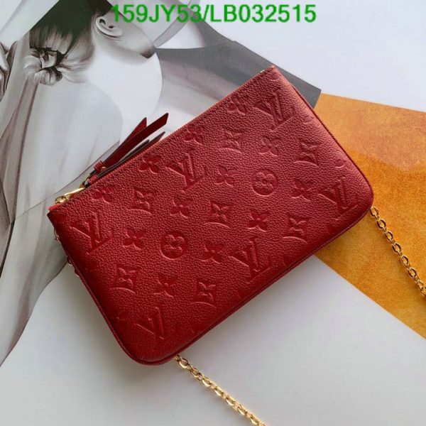 Louis Vuitton 1:1 Mirror Replica Pochette Double Zip Chain Shoulder crossbody Bag LB03251536524