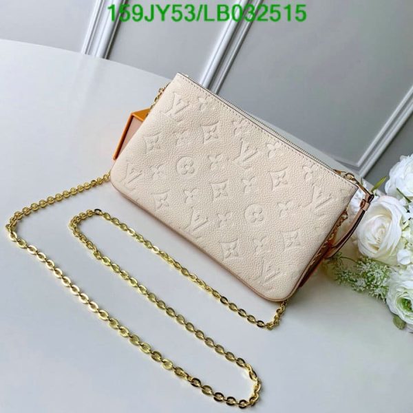 Louis Vuitton 1:1 Mirror Replica Pochette Double Zip Chain Shoulder crossbody Bag LB03251536524