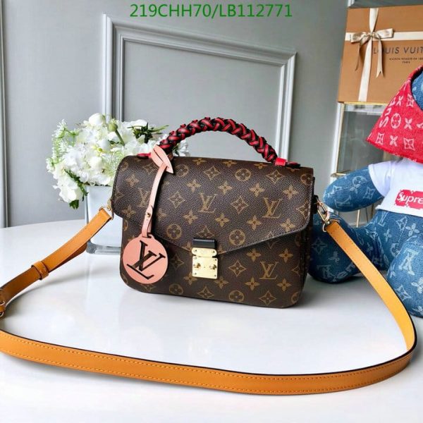 Louis Vuitton 1:1 Mirror Replica Pochette Métis Monogram Canvas Coquelicot Red  LB11277131245