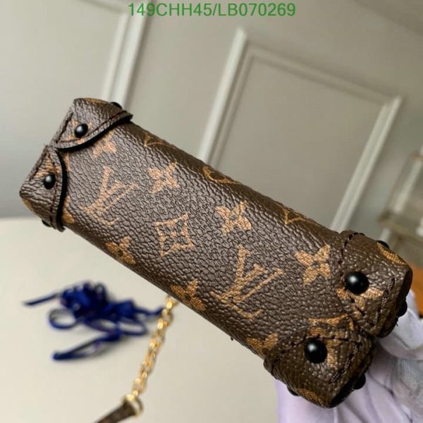 Louis Vuitton 1:1 Mirror Replica Pochette Trunk Verticale Monogram Brown/Black LB07026941234