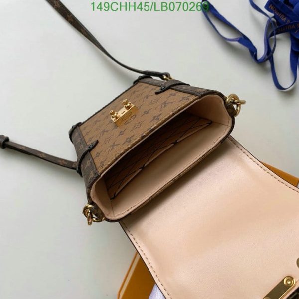 Louis Vuitton 1:1 Mirror Replica Pochette Trunk Verticale Monogram Brown/Black LB07026941234