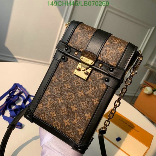 Louis Vuitton 1:1 Mirror Replica Pochette Trunk Verticale Monogram Brown/Black LB07026941234