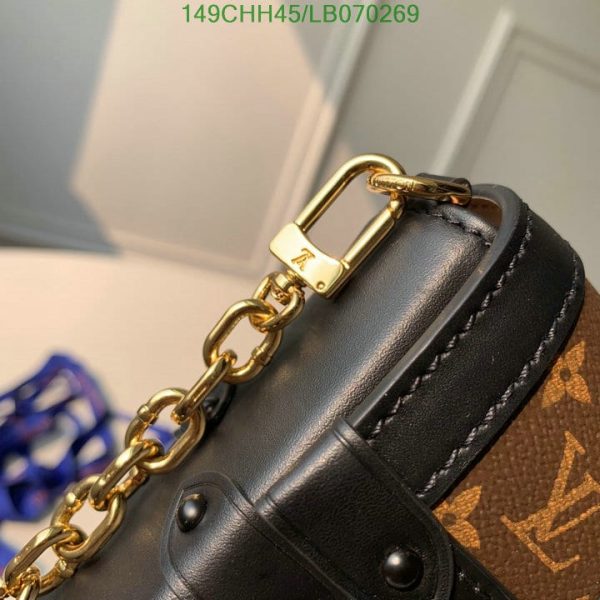 Louis Vuitton 1:1 Mirror Replica Pochette Trunk Verticale Monogram Brown/Black LB07026941234