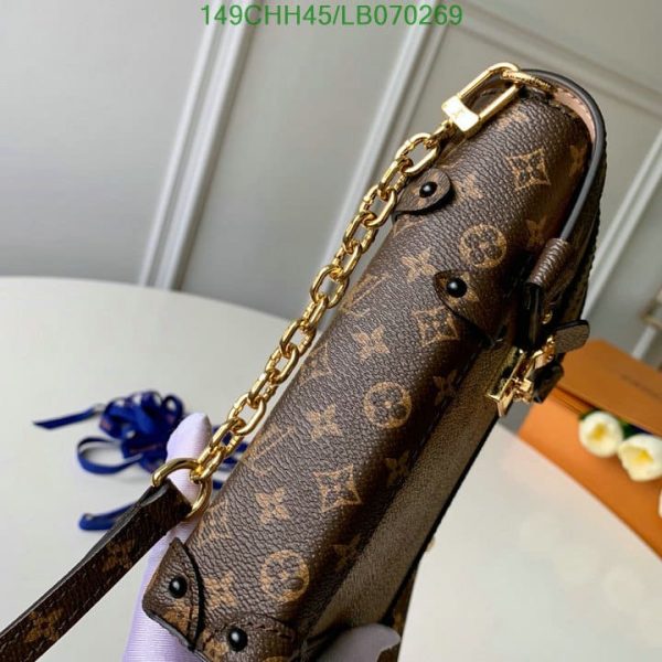 Louis Vuitton 1:1 Mirror Replica Pochette Trunk Verticale Monogram Brown/Black LB07026941234