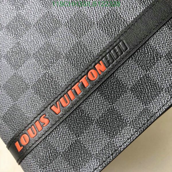 Louis Vuitton 1:1 Mirror Replica Pochette Voyage Damier Cobalt Race MM Blue Orange Tote Bag LB12232821654