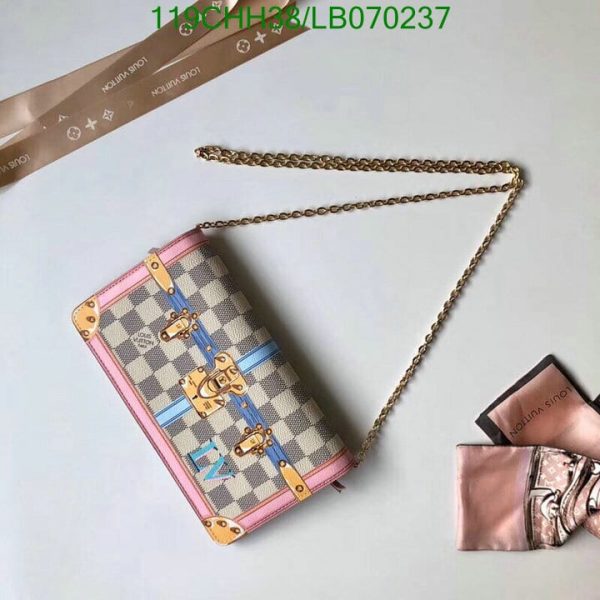 Louis Vuitton 1:1 Mirror Replica Pochette Weekend Damier Azur Spring  LB07023741231