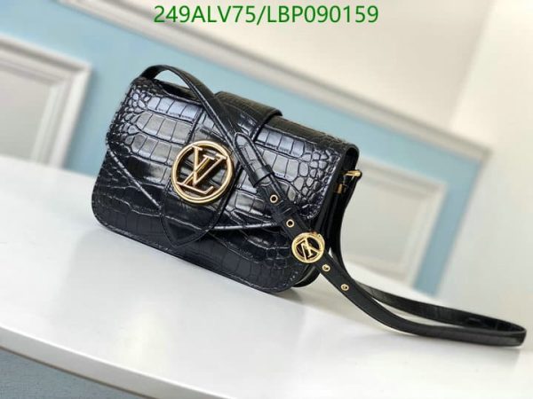 Louis Vuitton 1:1 Mirror Replica Pont Leather Handbag LBP0901592365