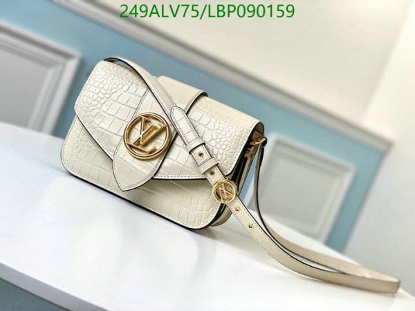 Louis Vuitton 1:1 Mirror Replica Pont Leather Handbag LBP0901592365