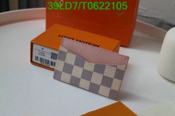 Louis Vuitton 1:1 Mirror Replica Porte Damierazur Cartes Simple Card Case T062210556321